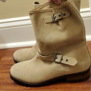 Tan booties